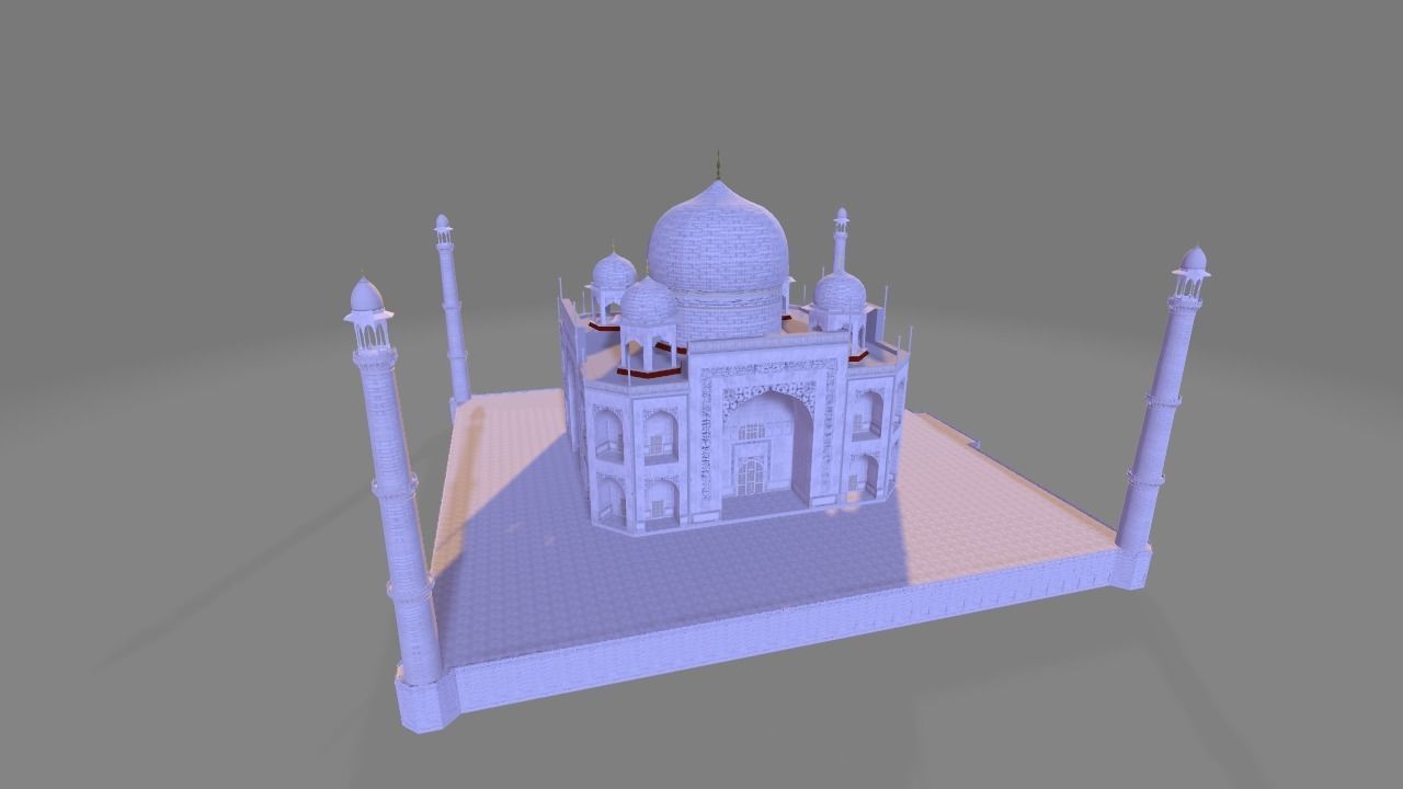 Taj Mahal  3D model_1