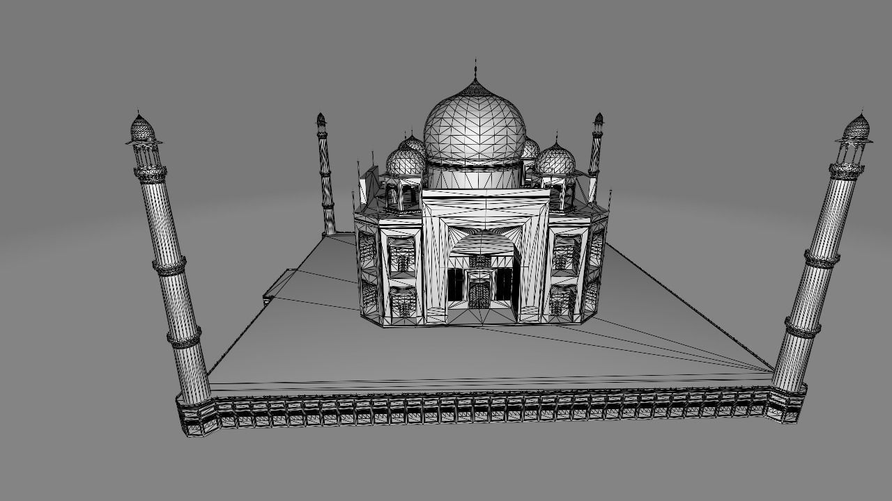 Taj Mahal  3D model_6