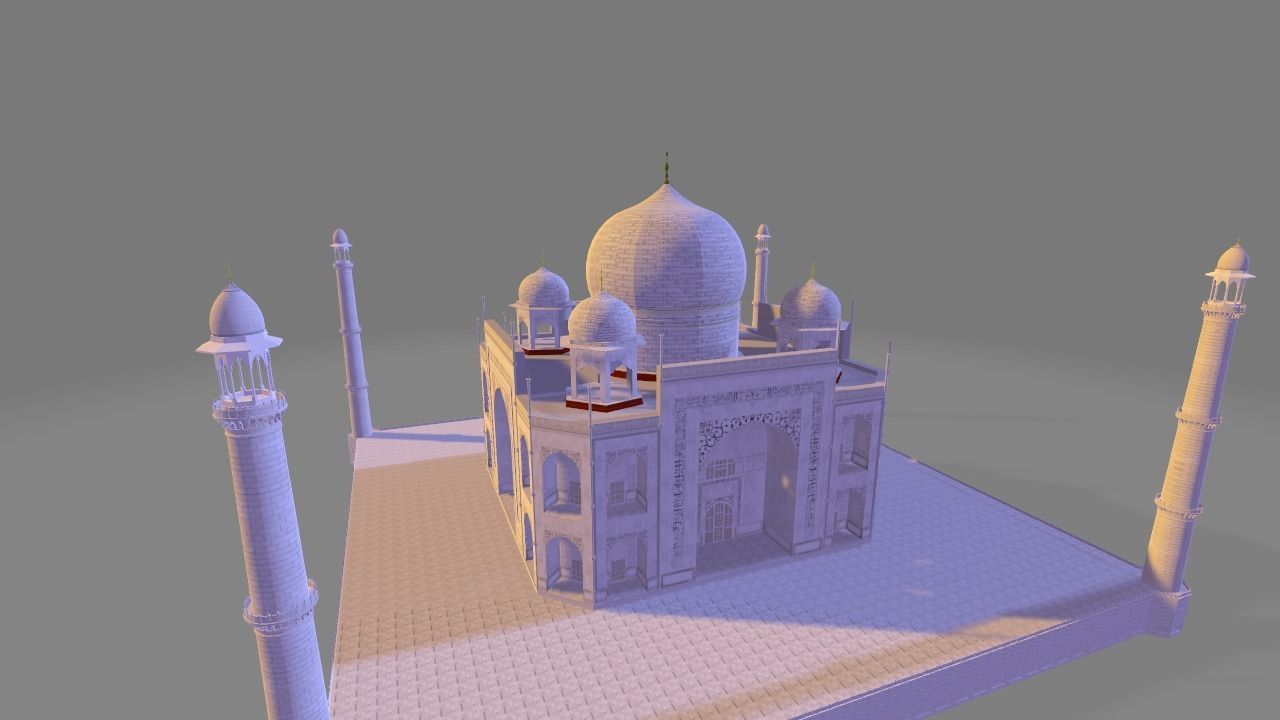 Taj Mahal  3D model_5