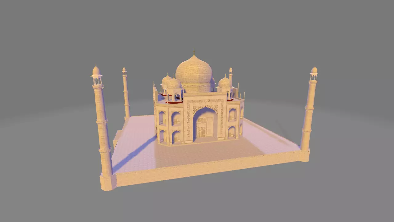 Taj Mahal  3D model_0
