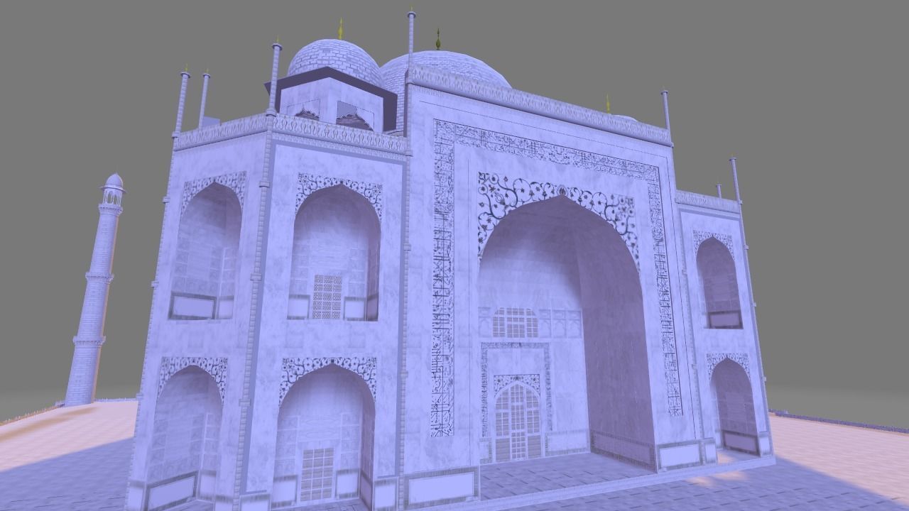 Taj Mahal  3D model_4