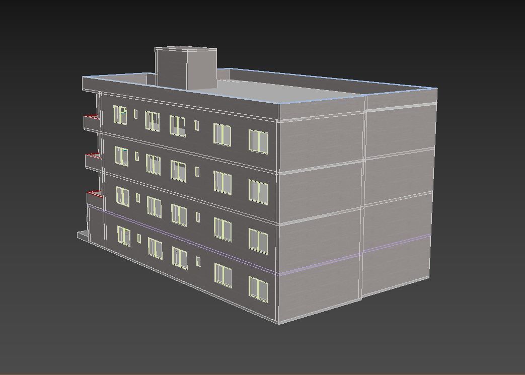 building apartment 3D model_6