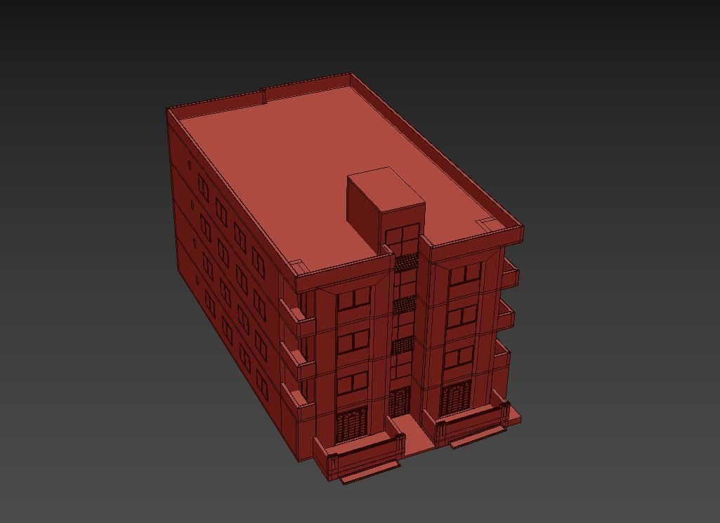 building apartment 3D model_5