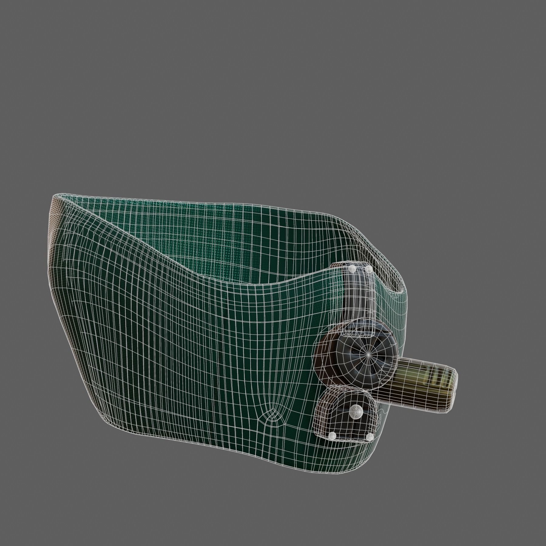 Gas mask helmet 3d model scifi Low-poly Low-poly 3D model_8