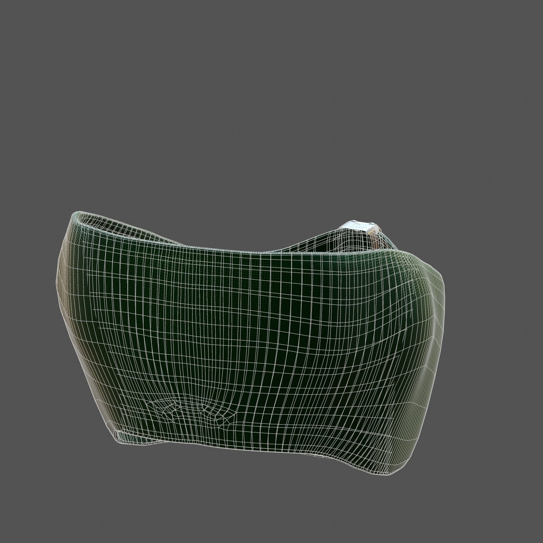 Gas mask helmet 3d model scifi Low-poly Low-poly 3D model_9