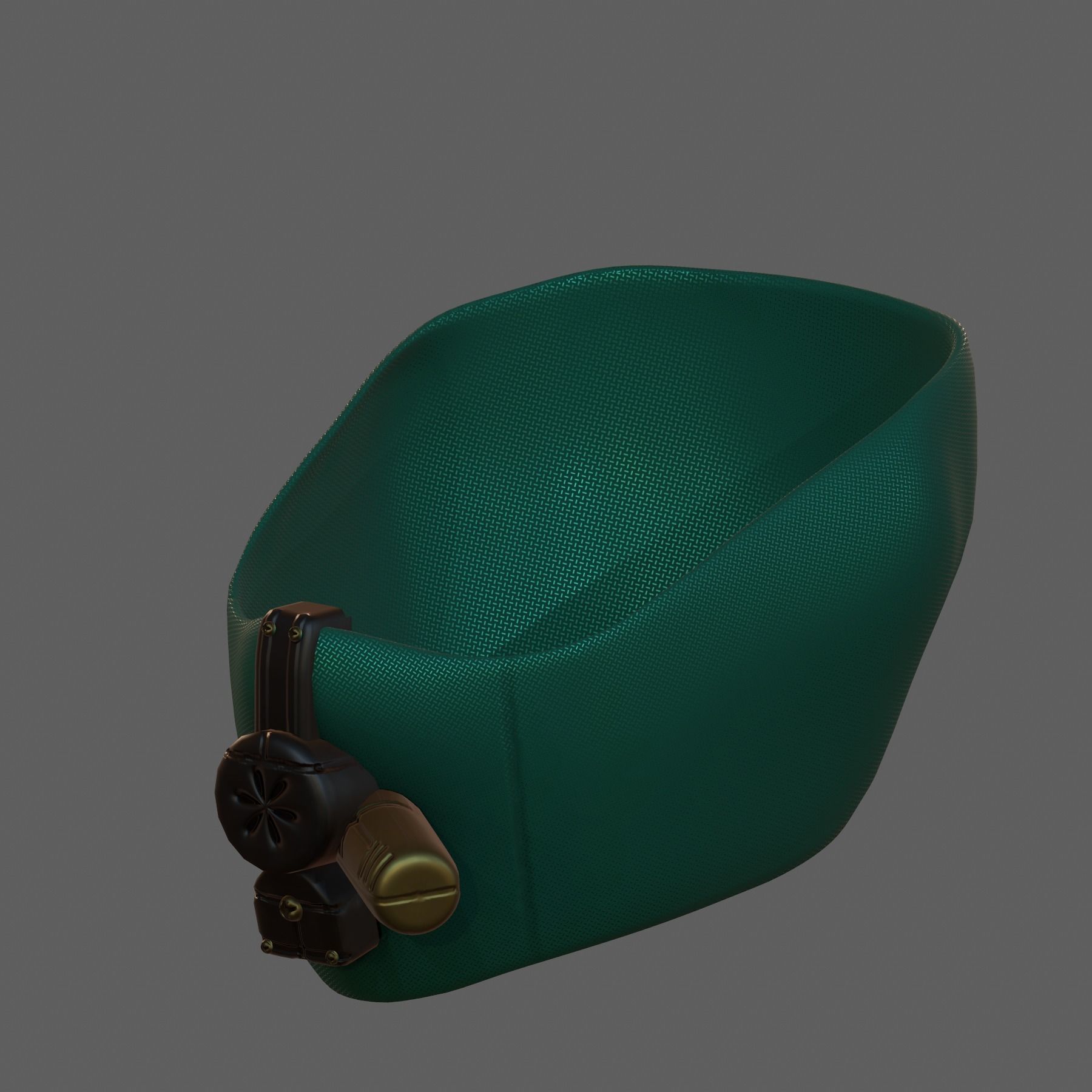 Gas mask helmet 3d model scifi Low-poly Low-poly 3D model_3