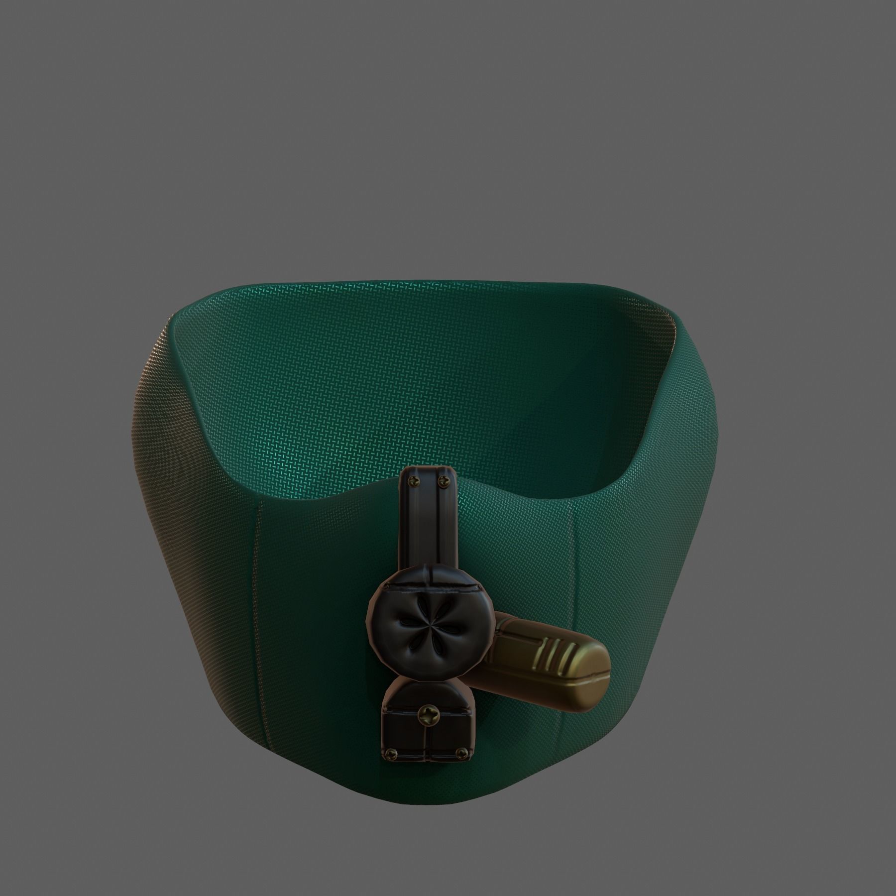 Gas mask helmet 3d model scifi Low-poly Low-poly 3D model_2