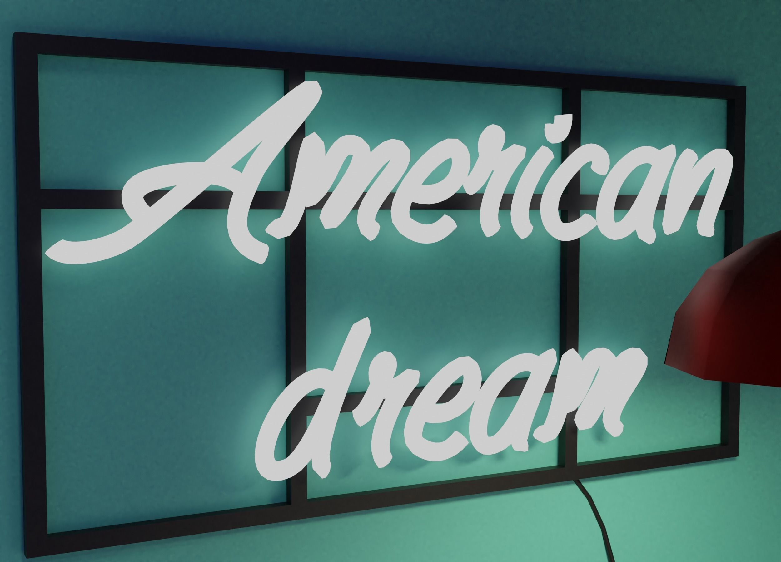 American Diner Low-poly 3D model_8
