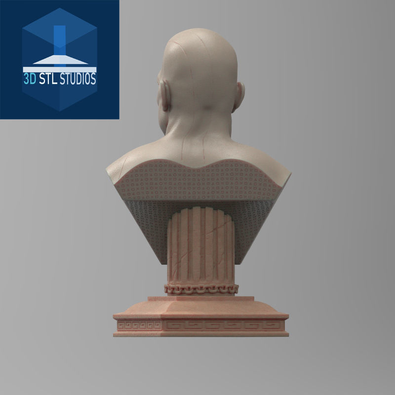 KRATOS BUST GOW3 3D print model_4