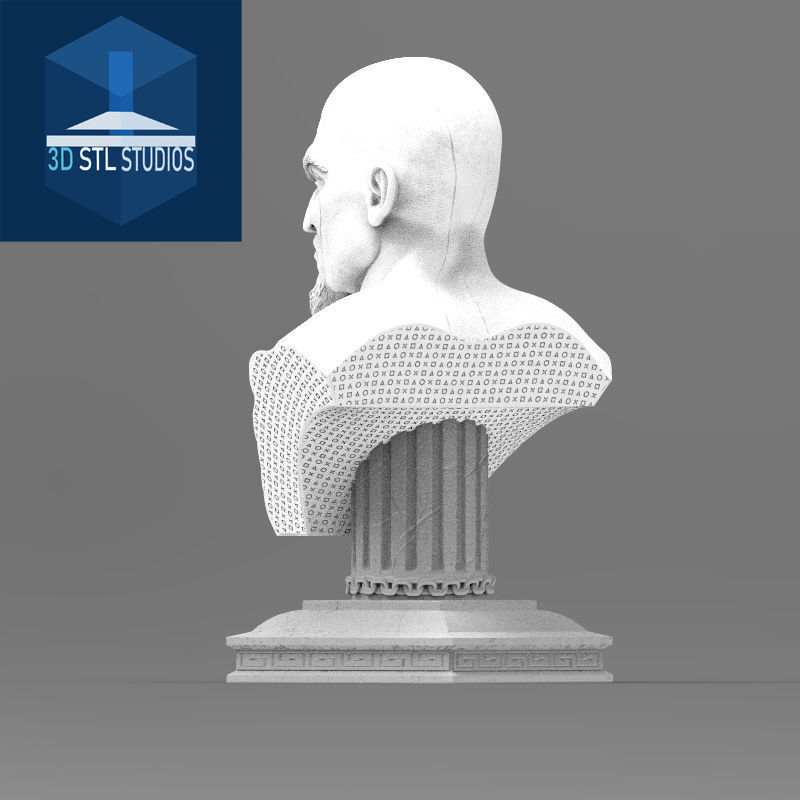KRATOS BUST GOW3 3D print model_5