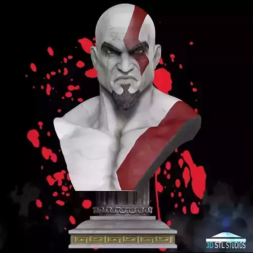 KRATOS BUST GOW3 3D print model