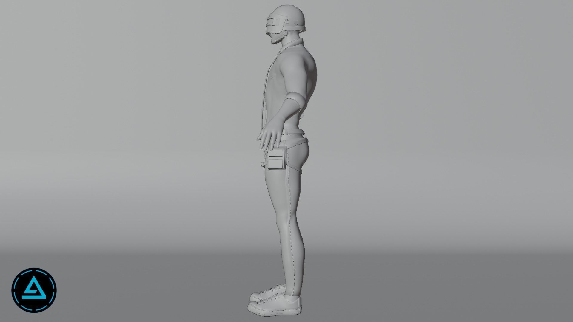 PUBG Type Character  3D model_7