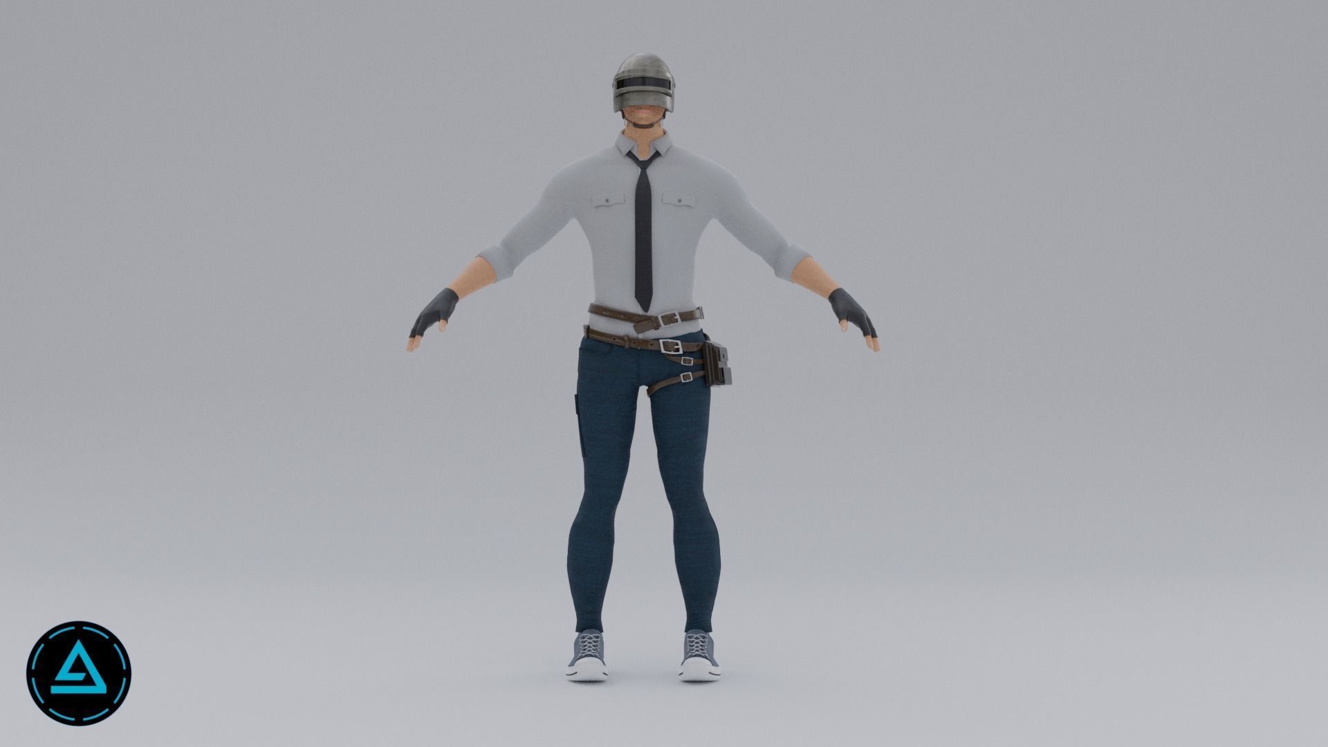PUBG Type Character  3D model_1