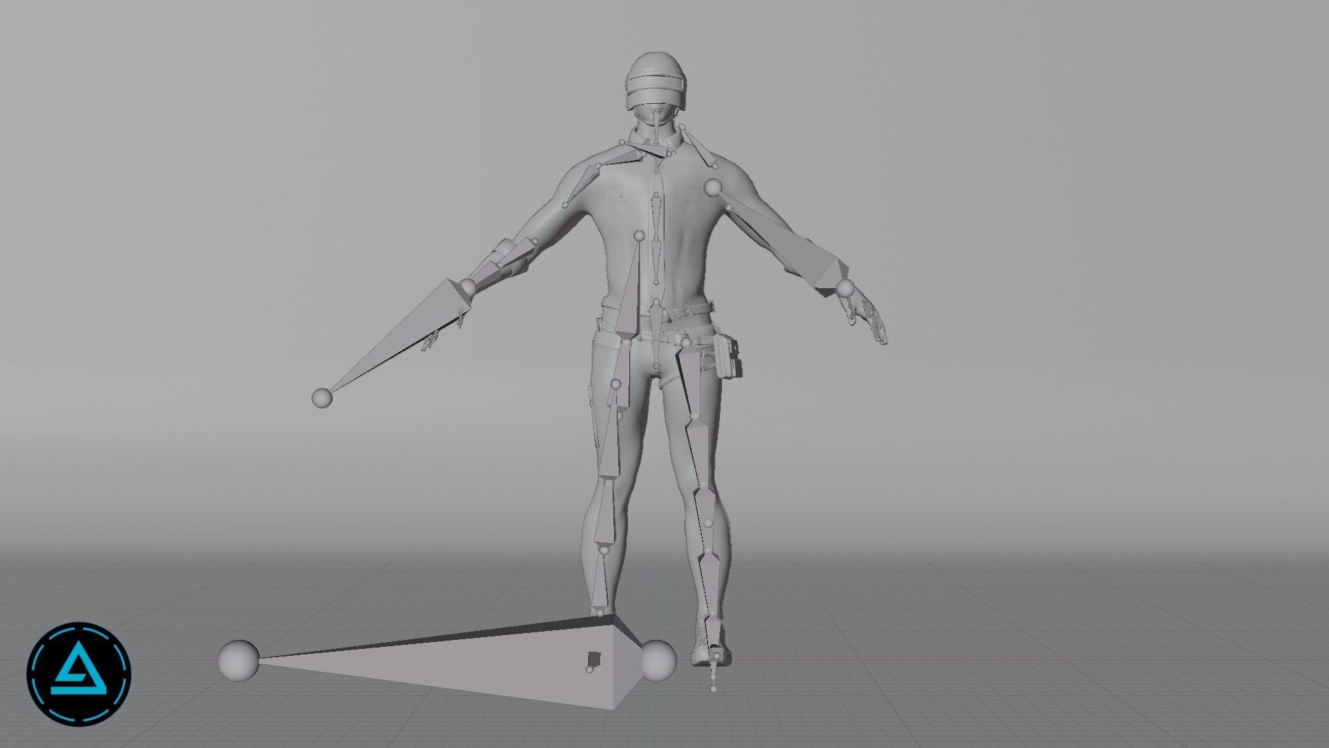 PUBG Type Character  3D model_2