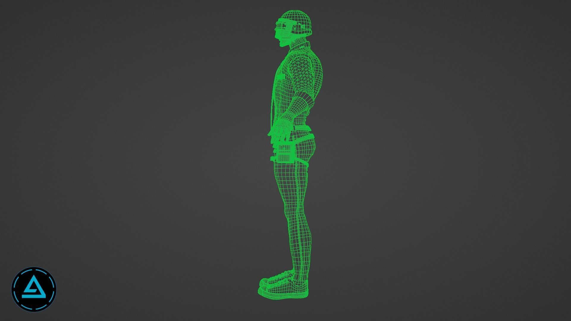 PUBG Type Character  3D model_8