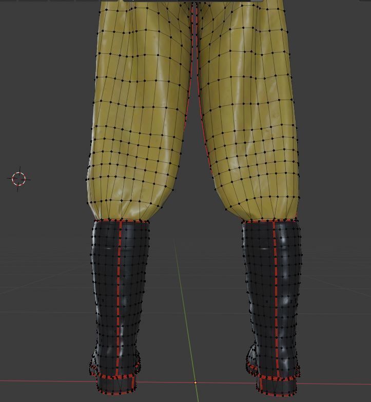 Man in hazmat suit Low-poly 3D model_19