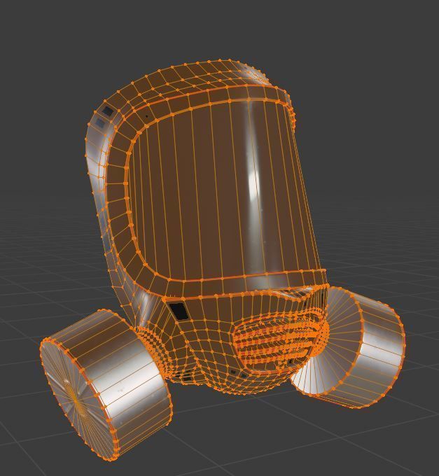 Man in hazmat suit Low-poly 3D model_22