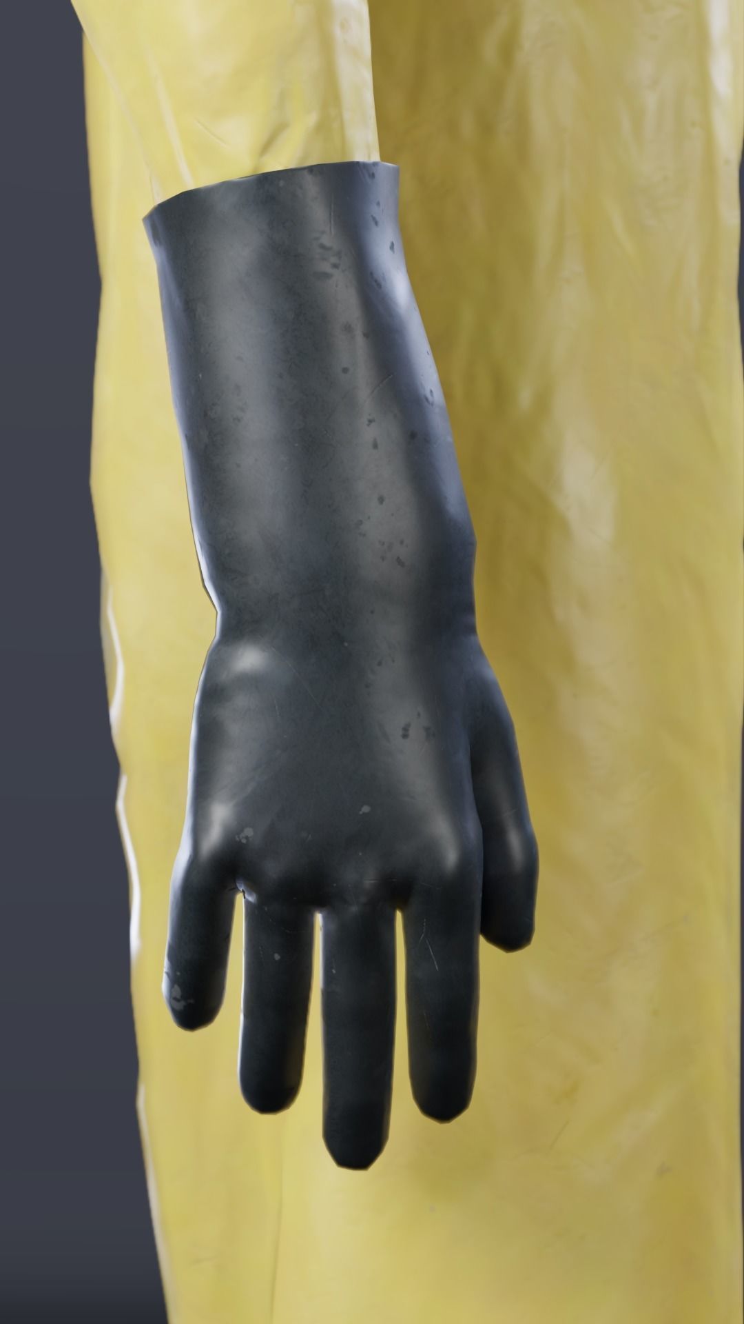 Man in hazmat suit Low-poly 3D model_15