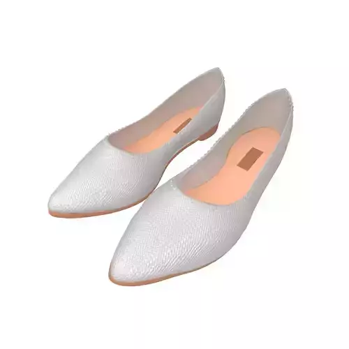 Flat Shoes v2 003 Low-poly 3D model