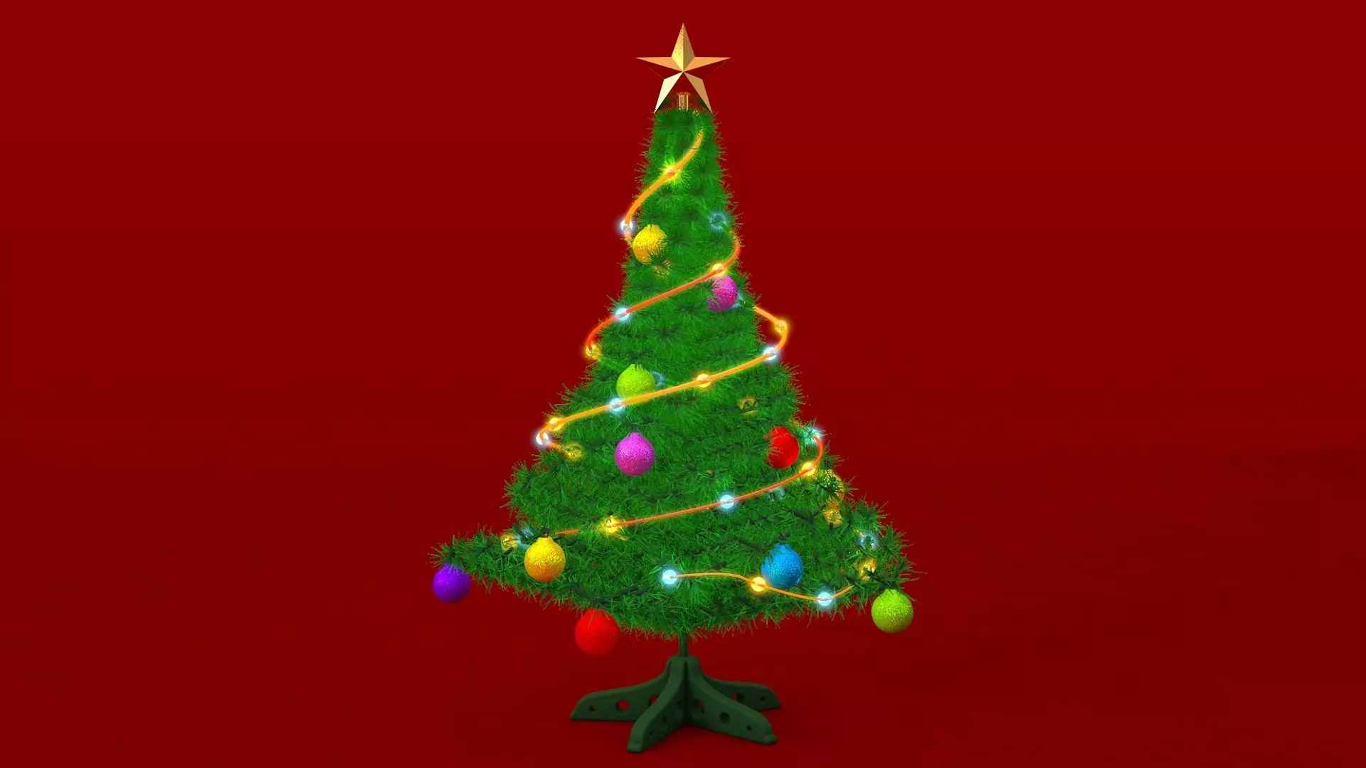 Christmas Tree 3D model_0