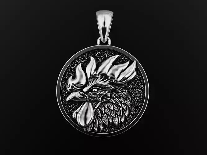 Rooster Pendant 3D print model