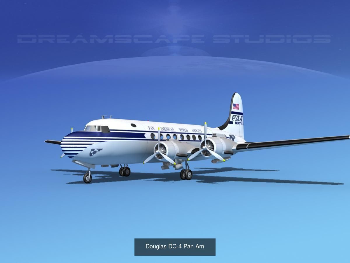 21 PanAm Airliners 3D Model Collection_23