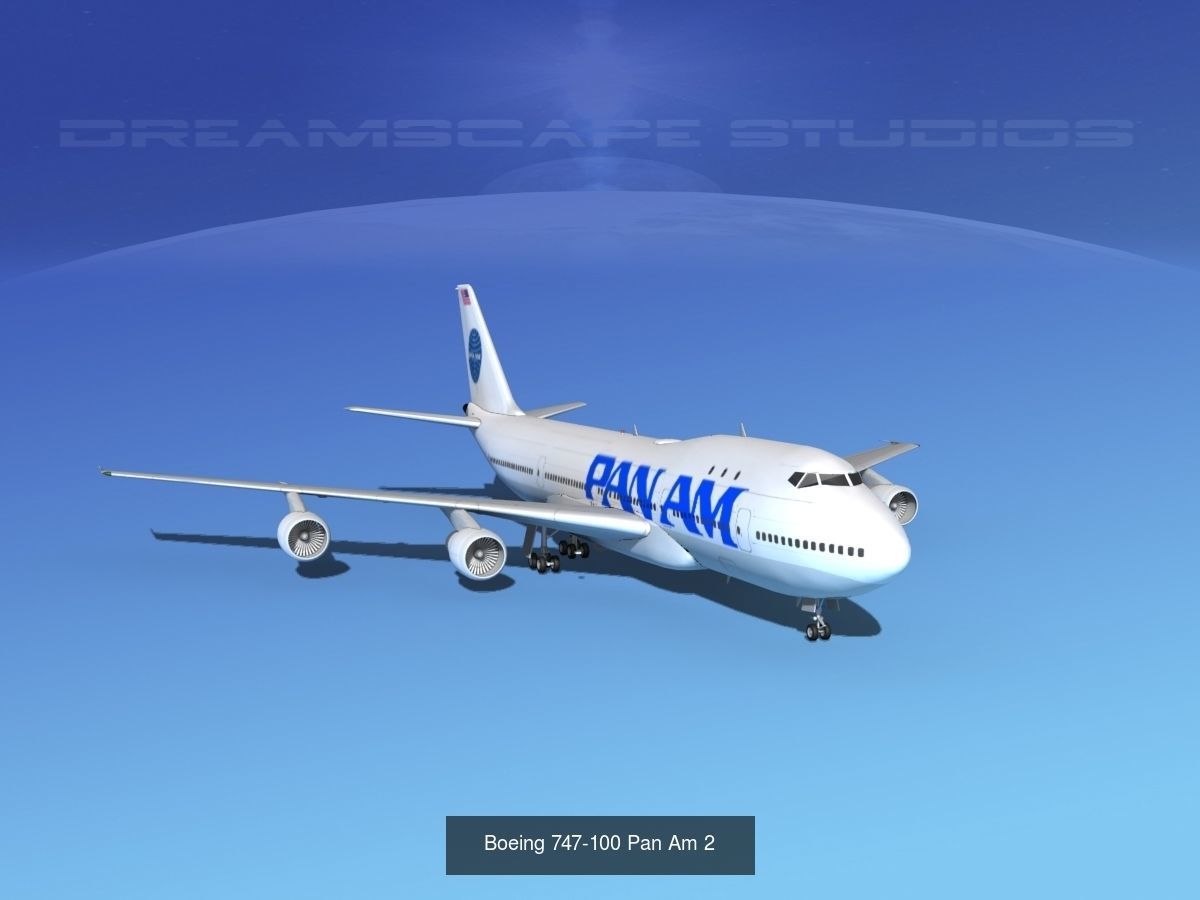 21 PanAm Airliners 3D Model Collection_10