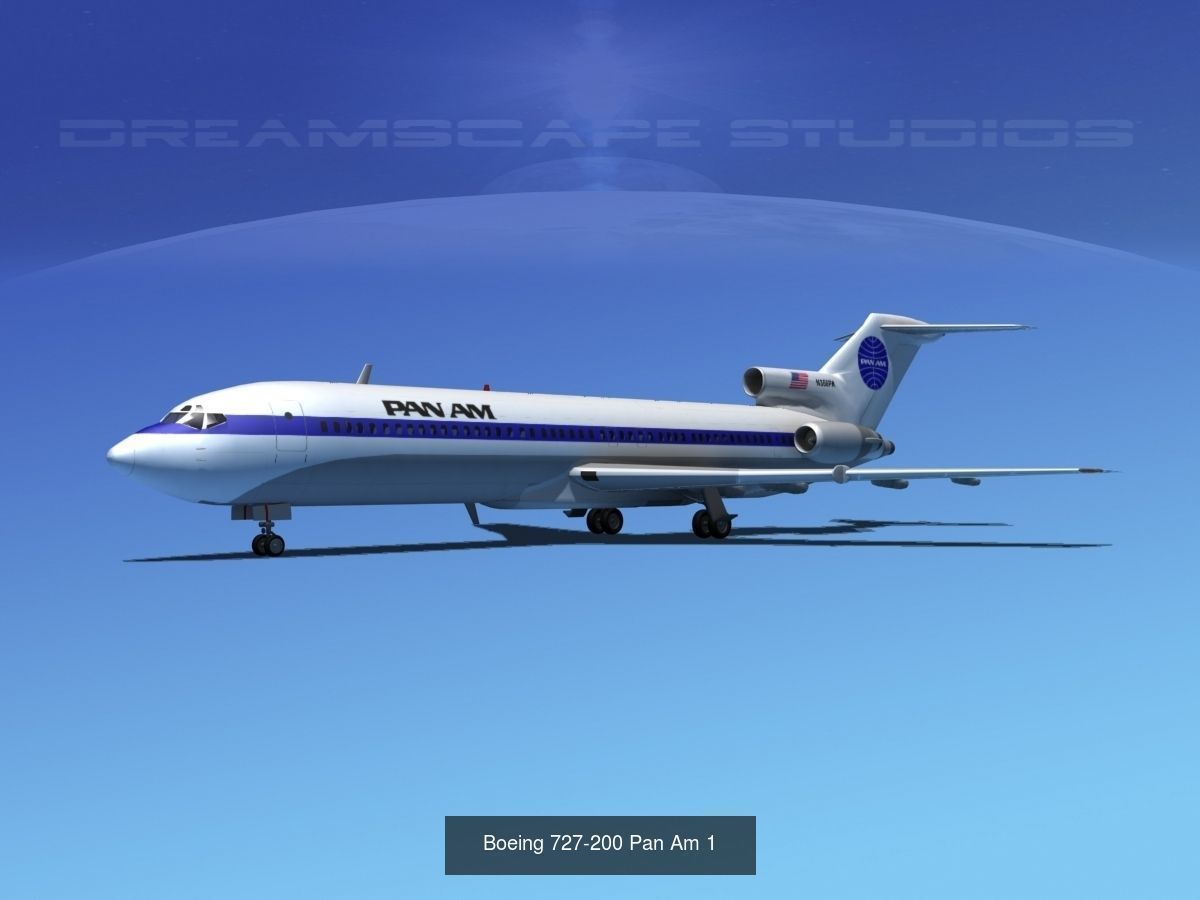 21 PanAm Airliners 3D Model Collection_20