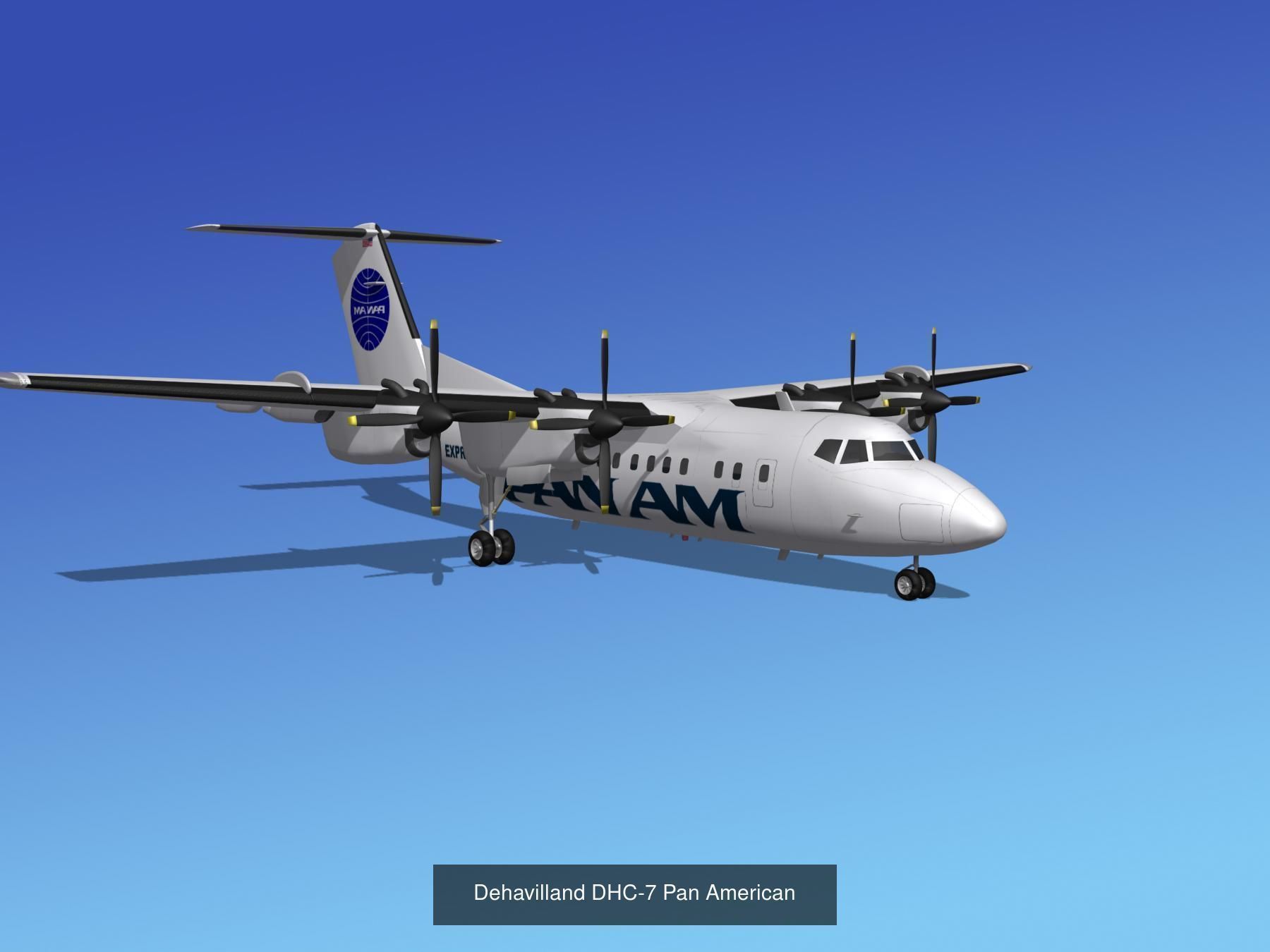 21 PanAm Airliners 3D Model Collection_15