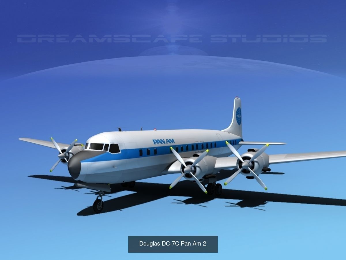 21 PanAm Airliners 3D Model Collection_11