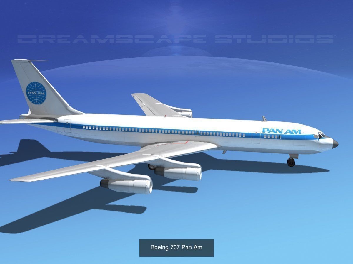 21 PanAm Airliners 3D Model Collection_12