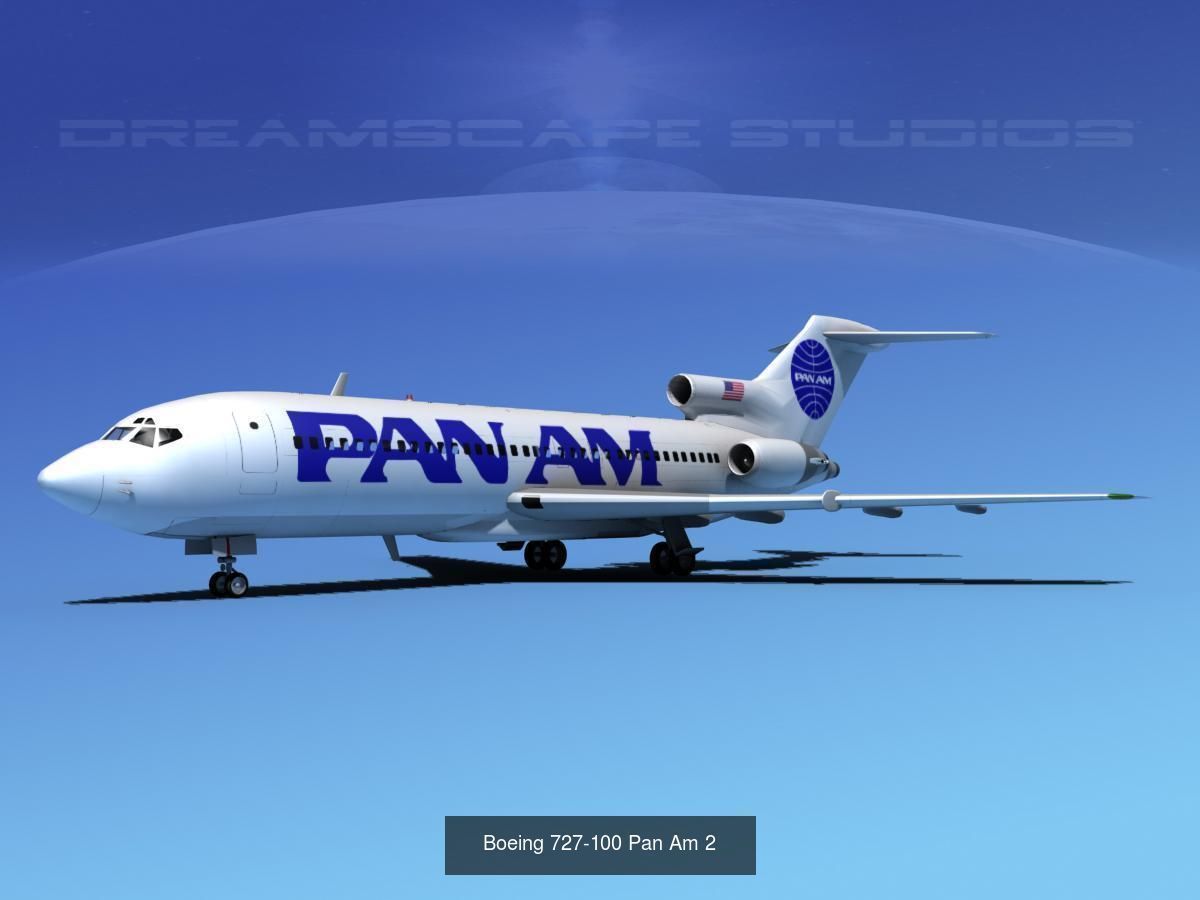 21 PanAm Airliners 3D Model Collection_19