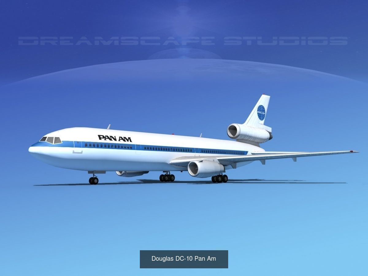 21 PanAm Airliners 3D Model Collection_24
