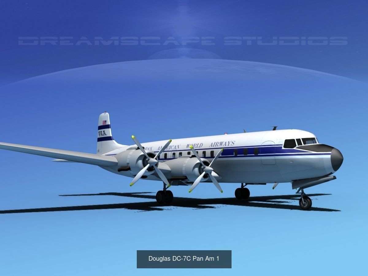 21 PanAm Airliners 3D Model Collection_22