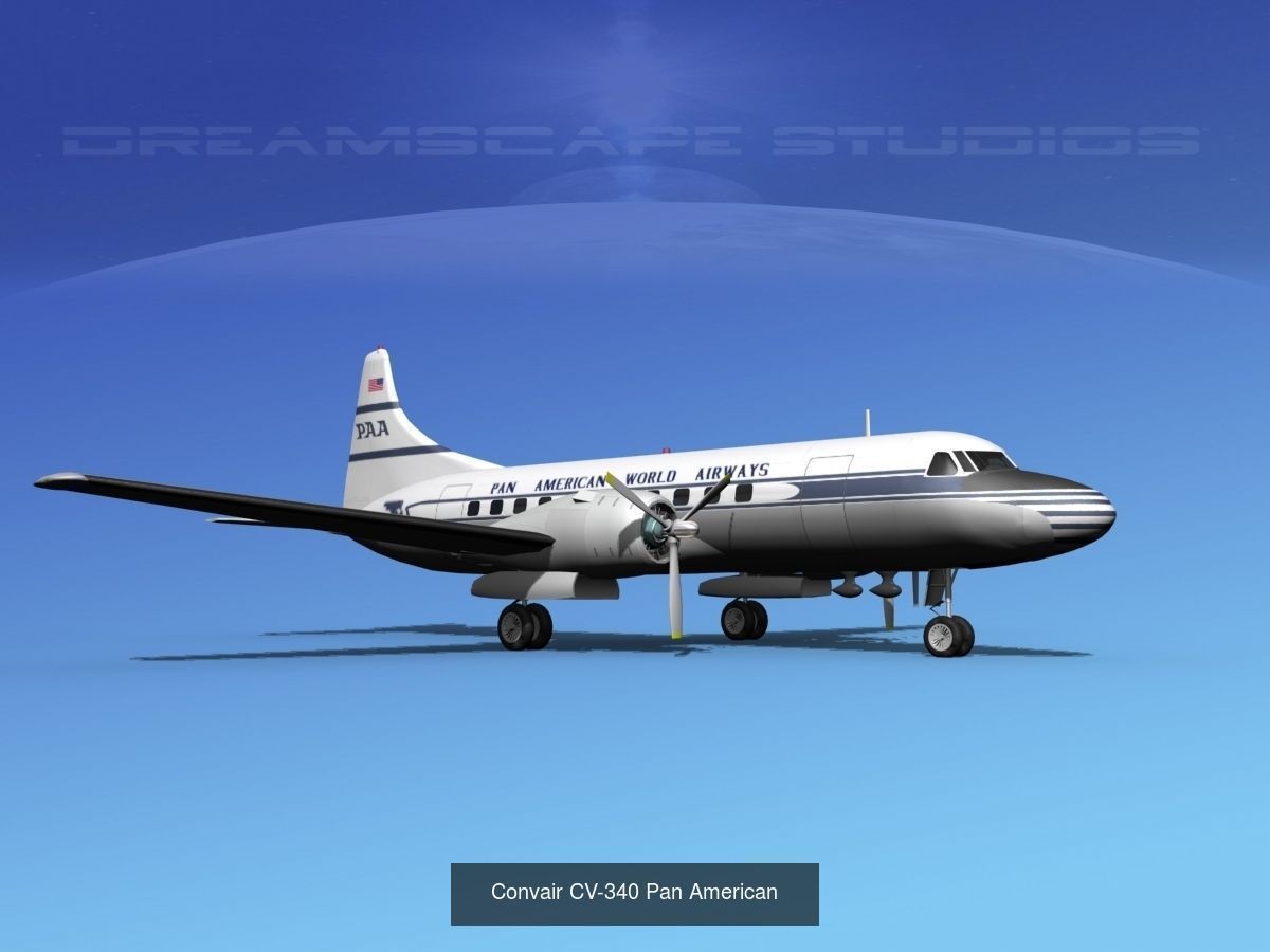 21 PanAm Airliners 3D Model Collection_14