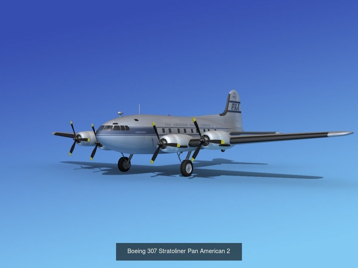 21 PanAm Airliners 3D Model Collection_17