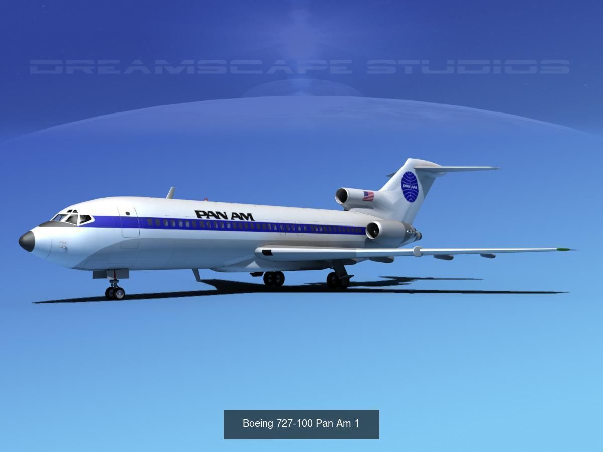 21 PanAm Airliners 3D Model Collection_18