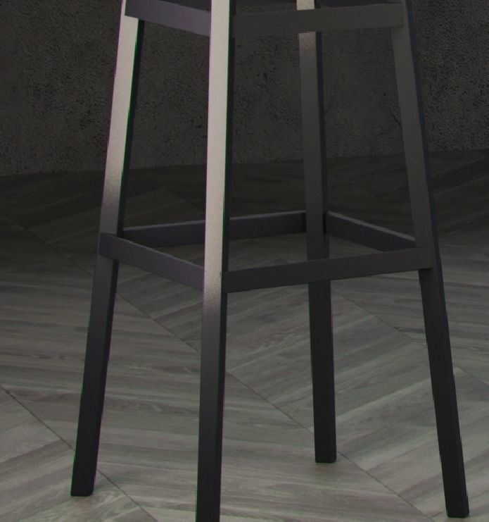 Fora furniture stool 3D model_4