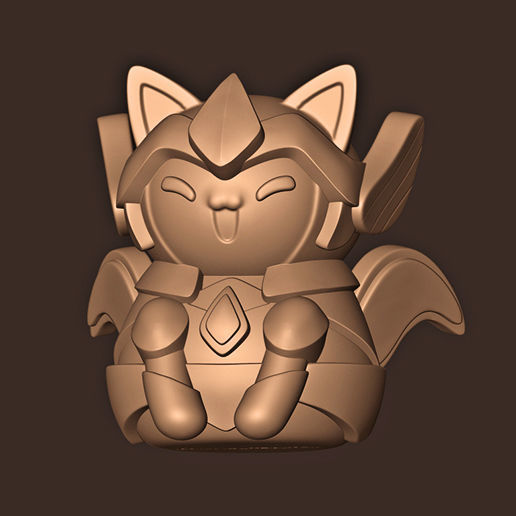 Cat Saint Seiya Gold 3D print model_1