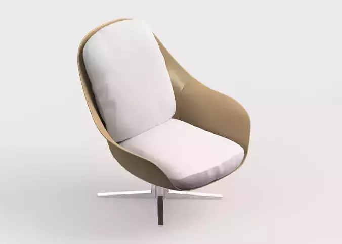 armchair modern 14 3D model