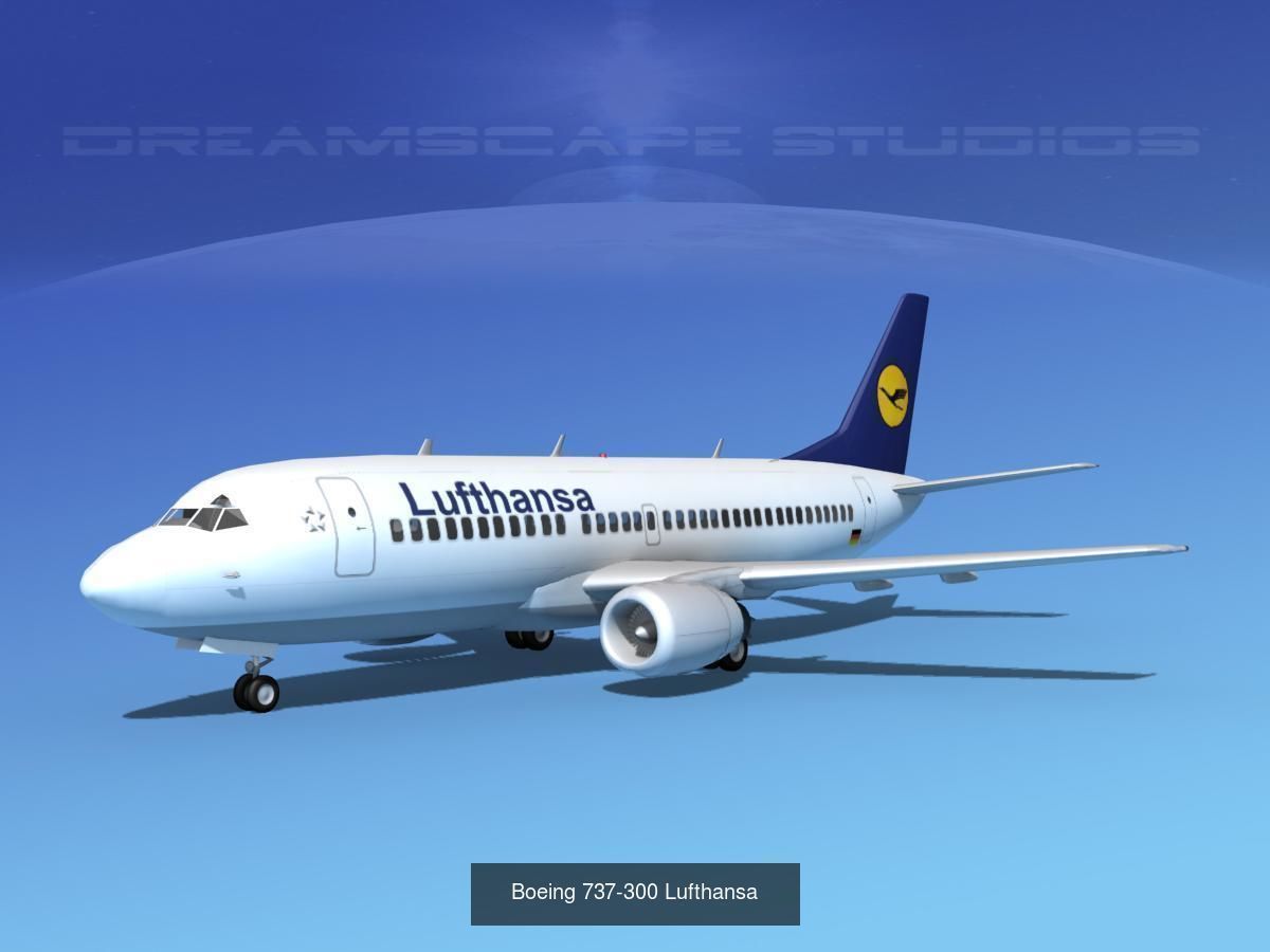 36 Lufthansa Jetliners 3D Model Collection_38