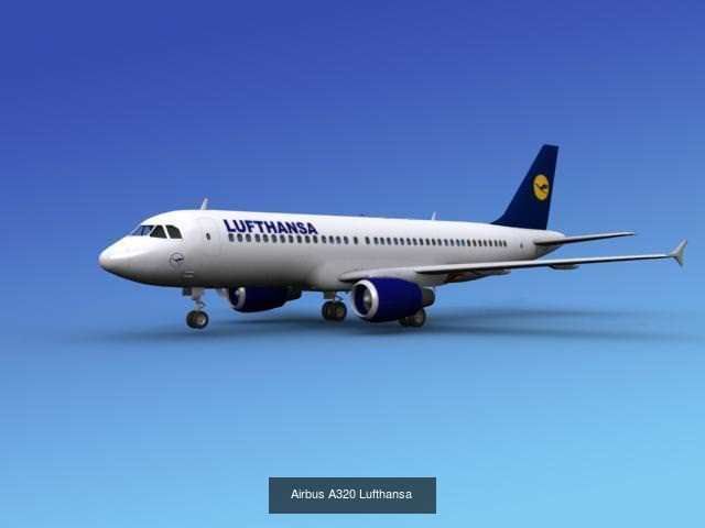 36 Lufthansa Jetliners 3D Model Collection_13