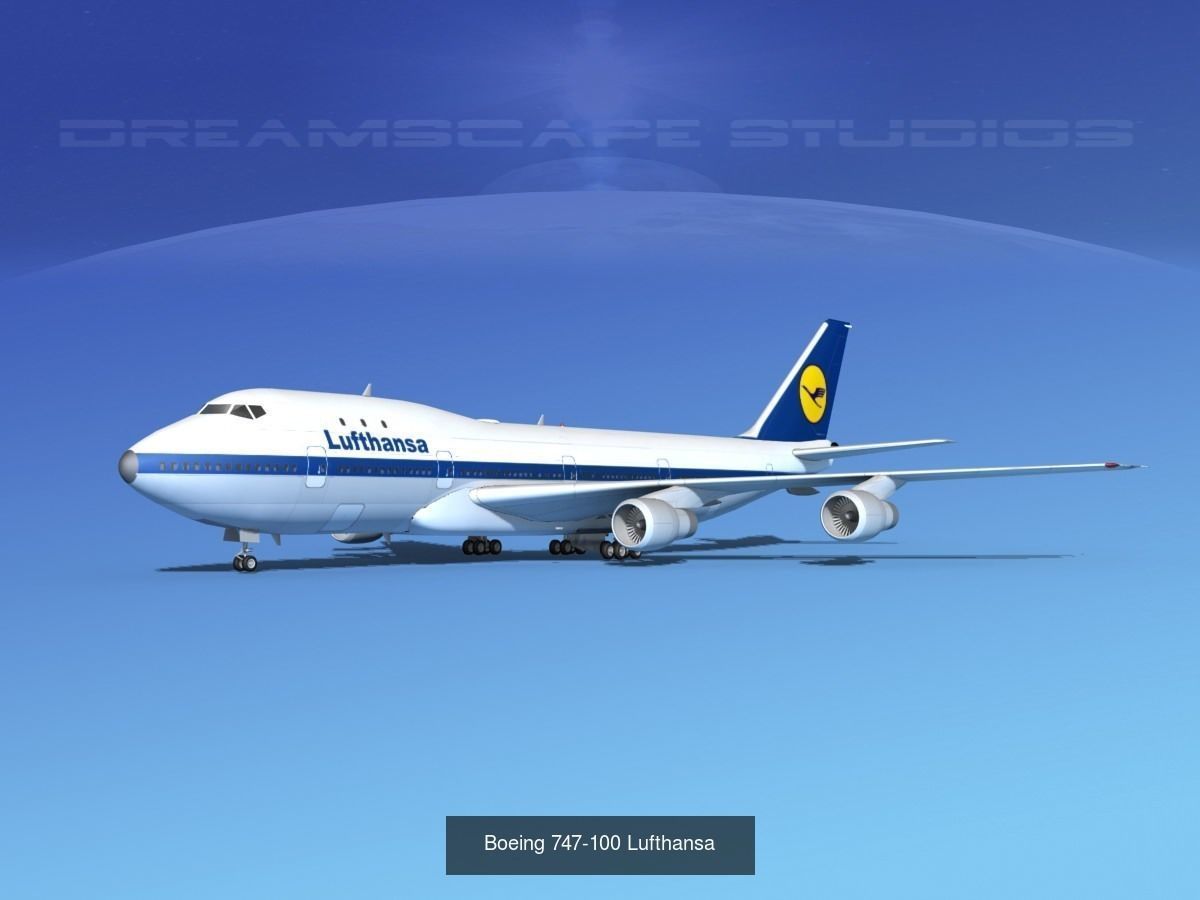 36 Lufthansa Jetliners 3D Model Collection_17