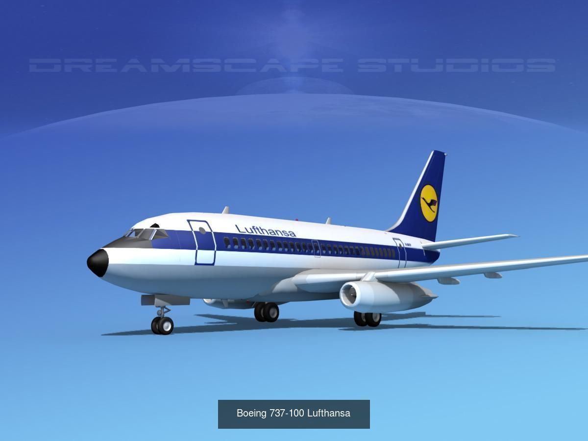 36 Lufthansa Jetliners 3D Model Collection_37