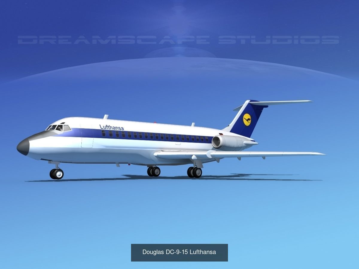 36 Lufthansa Jetliners 3D Model Collection_42