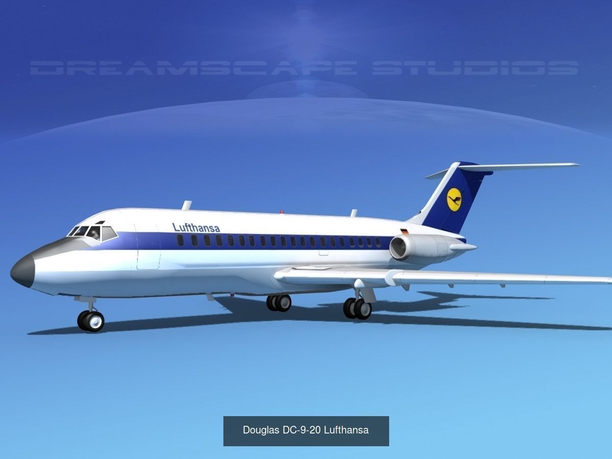 36 Lufthansa Jetliners 3D Model Collection_35