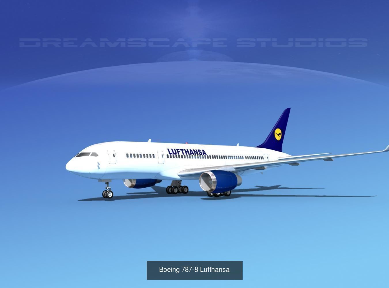 36 Lufthansa Jetliners 3D Model Collection_28