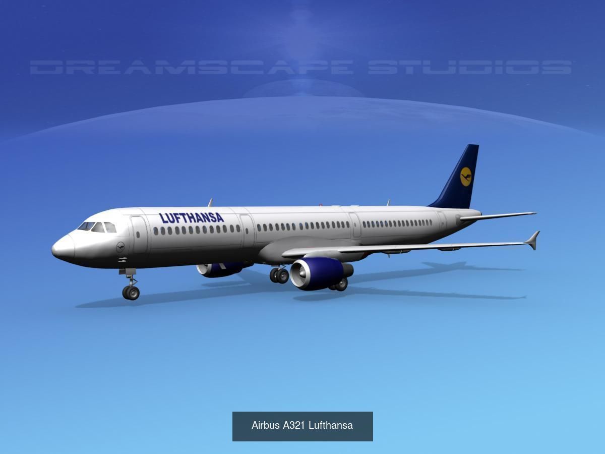 36 Lufthansa Jetliners 3D Model Collection_32