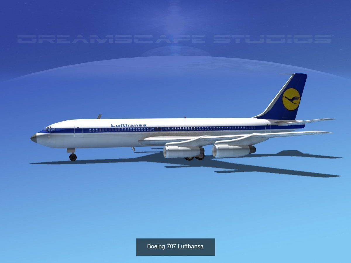 36 Lufthansa Jetliners 3D Model Collection_20