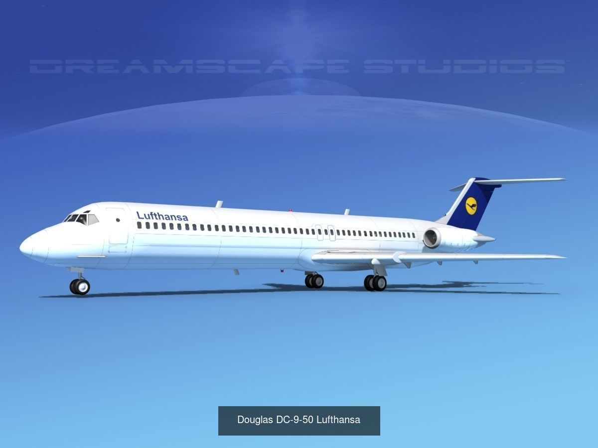 36 Lufthansa Jetliners 3D Model Collection_47